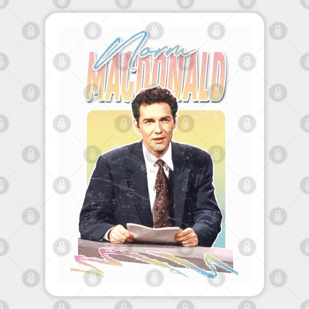 Norm Macdonald // 90s Style Faded-Look Fan Design Magnet by DankFutura